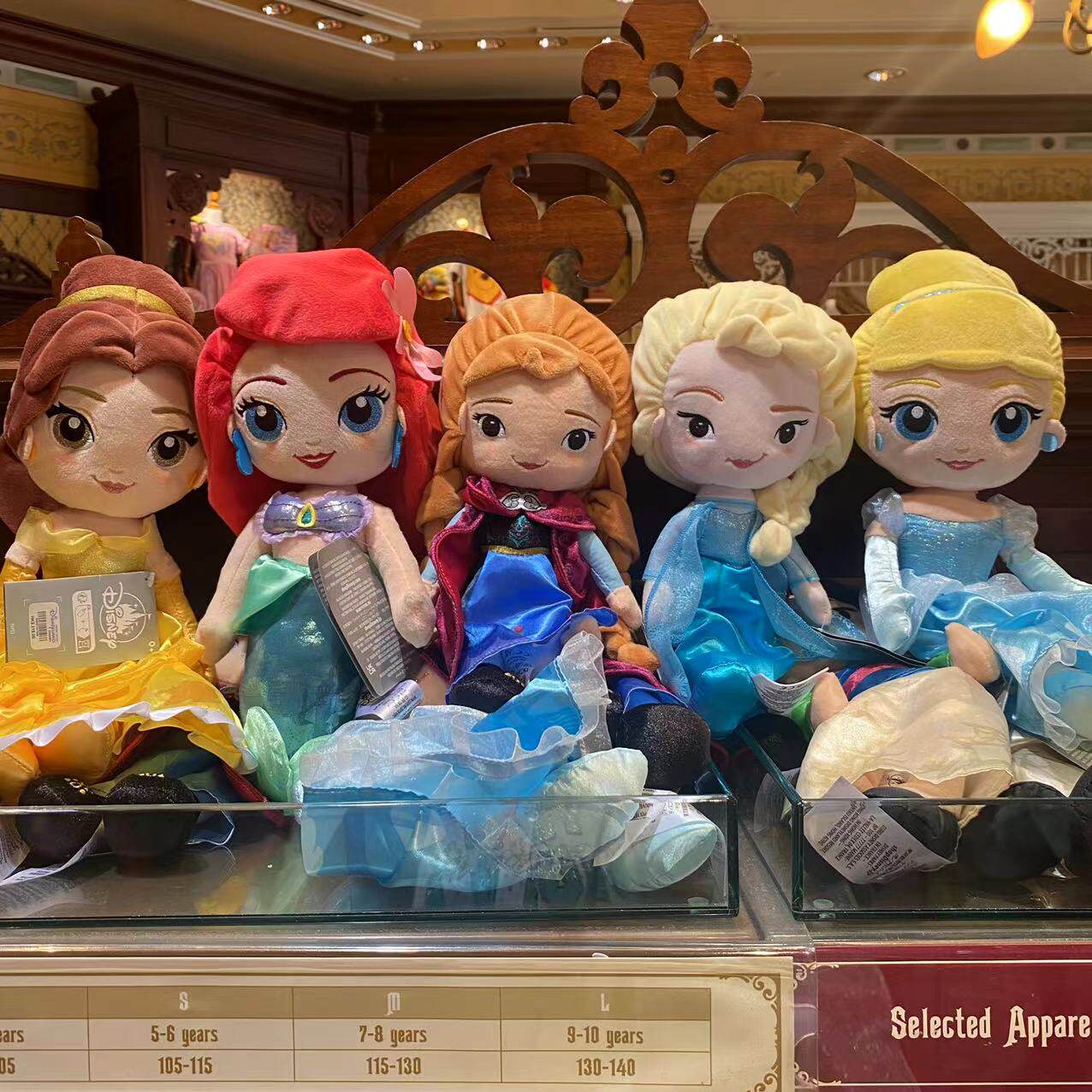 香港迪士尼代购Q版玩偶爱莎安娜毛绒/玩偶/公仔/布