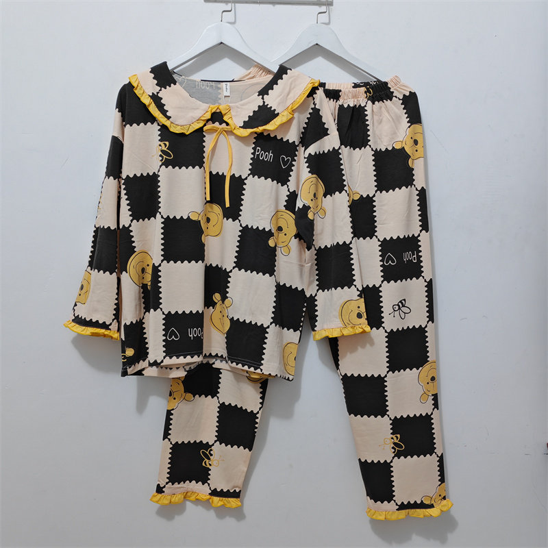 女娃娃领套头睡衣家居服套装