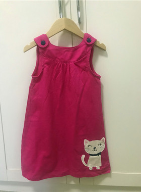 清仓 卡特童装正品carters 洋气时尚纯棉背心连衣裙 女童