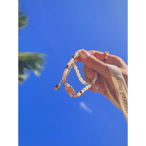 黛妃 法式复古美拉德项链锁骨颈链925银镀金 CHASING CHARLOTTE