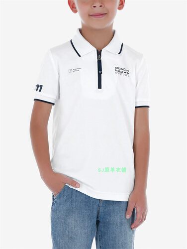 F1红牛车队队服 儿童Polo衫 redbull赛车服上衣 童装