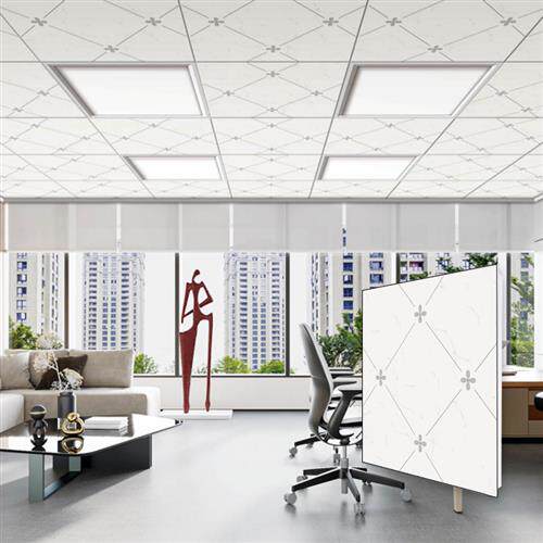 集成吊顶600x600铝扣板天花吊顶工程铝扣板办公室厂房学校大厦装