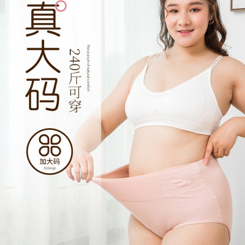慕依兰女士内裤高腰纯棉大码