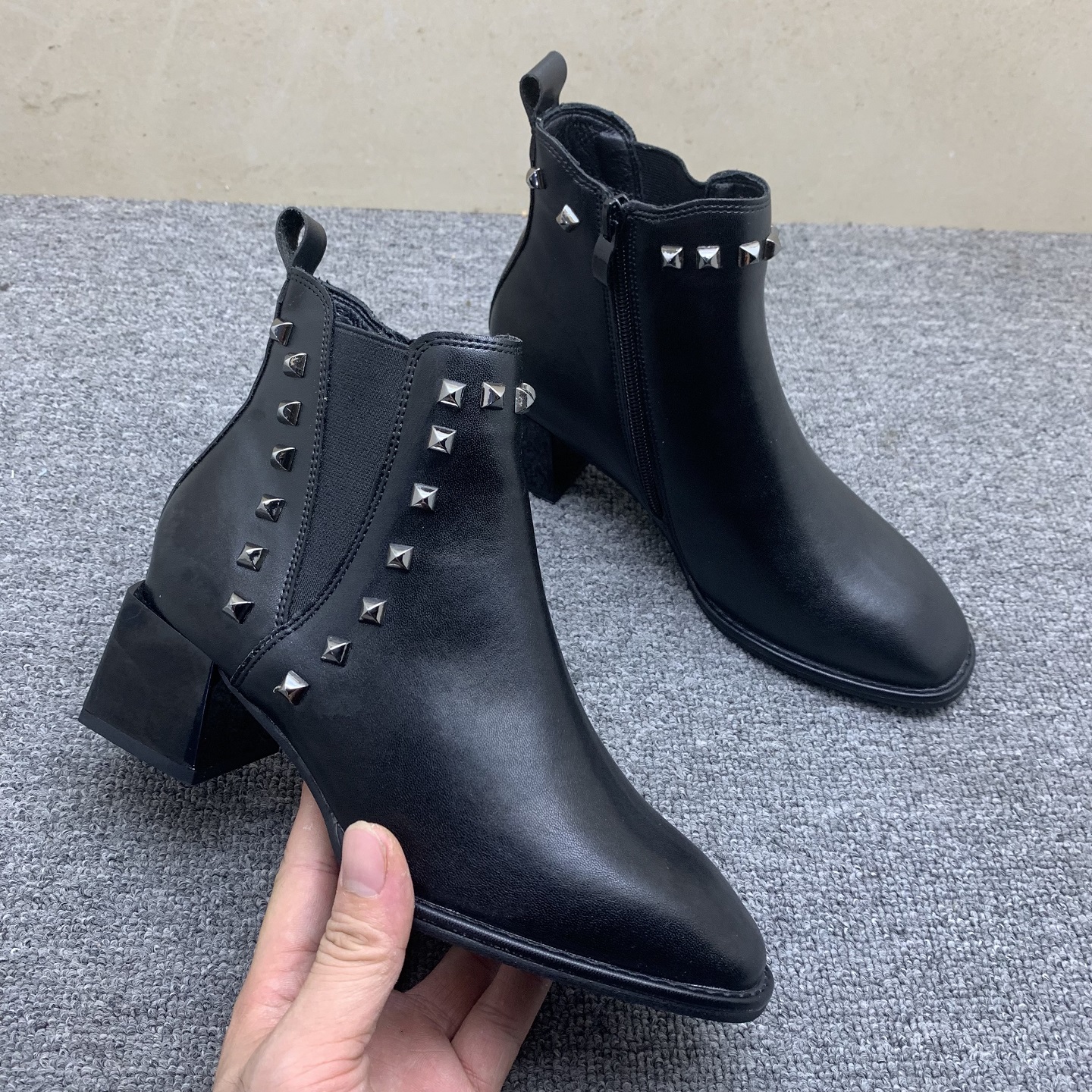 断码捡漏粗短靴切尔西靴