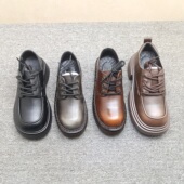 36码 大头系带小皮鞋 女2025年秋季 35码 日系jk乐福鞋 英伦风松糕厚底