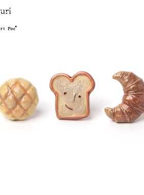 巡meguri手作Palnart poc面包多耳洞组合套装耳钉女2022新款洋气