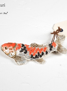 巡meguri日本Palnart poc红色鲤鱼好运百搭胸针高级感设计感小众