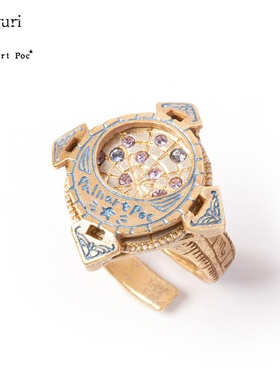 PalnartPoc手作星座早见盘戒指