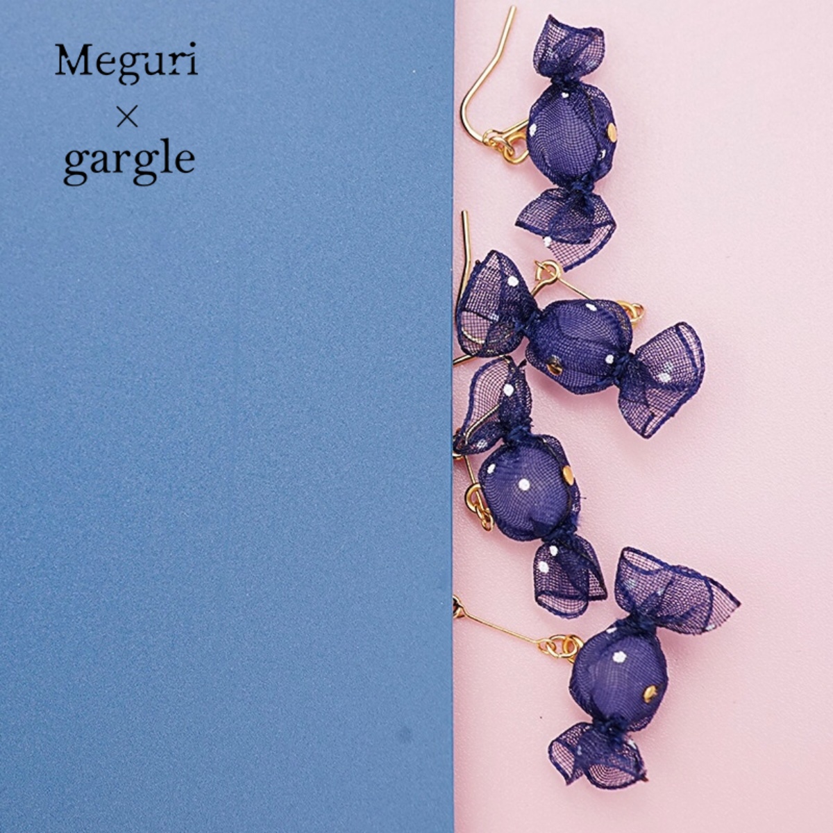 gargle透明甜美风仿真食物耳环