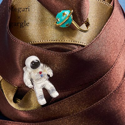 gargle日本设计师独特太空人耳环