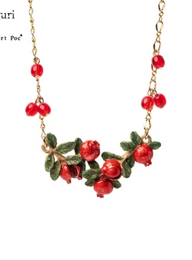 Palnartpoc原创手作石榴项链