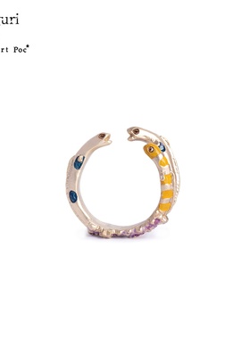 巡meguri精品Palnart Poc点点花园鳗戒指深海生物精美礼物可调节