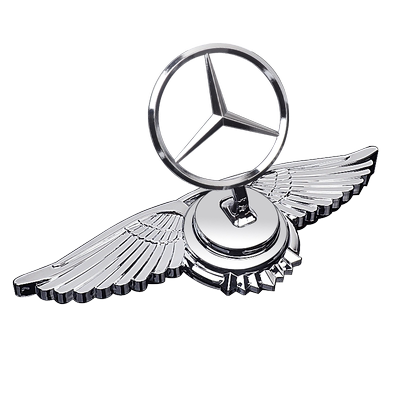 奔驰立标原厂引擎机盖车标C200 E300 E260 S450 S350改装车头标志