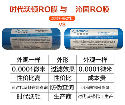 沁园净水器滤芯反渗透膜滤芯ro膜1812-50 RO-185I系列RU-185滤芯