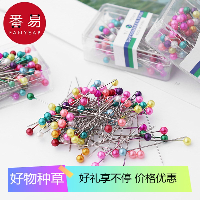 《大头针/定e位A1P76-彩色定位珠针大头针固定服装手工立裁针珠