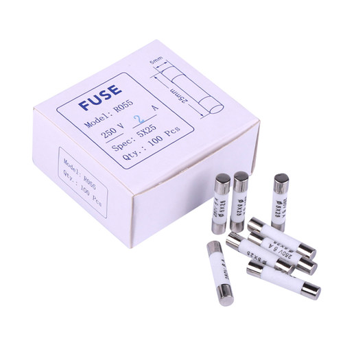 陶瓷管保险丝R055 R0575*206*30 A250伏保险管端子0.5a 1a 2a 3a6