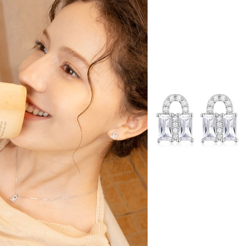 【张碧晨同款】abyb星光锁包耳环耳钉耳饰项链生日礼物送女友饰品