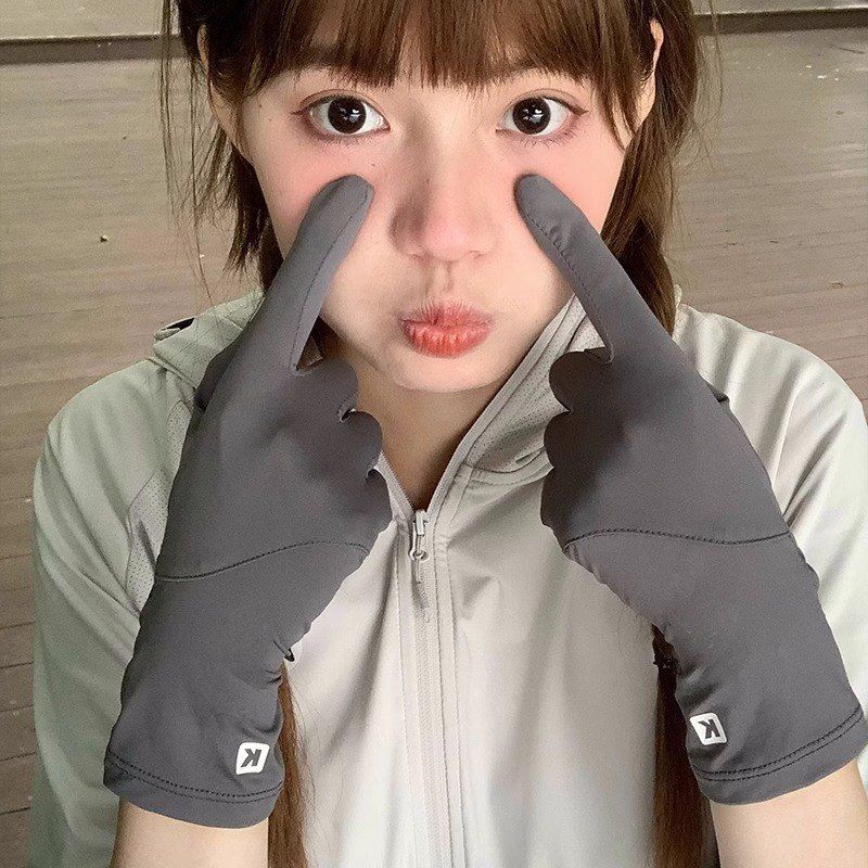长款防晒手套夏季冰丝电动车分