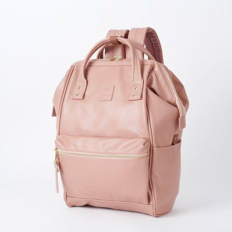 日本乐天双肩包口金皮革出游旅行背包女包学生书包bags中古後背包