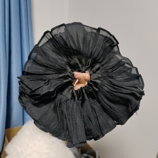 （满15包邮发货）巨无霸法式复古褶皱超大裙摆肠圈