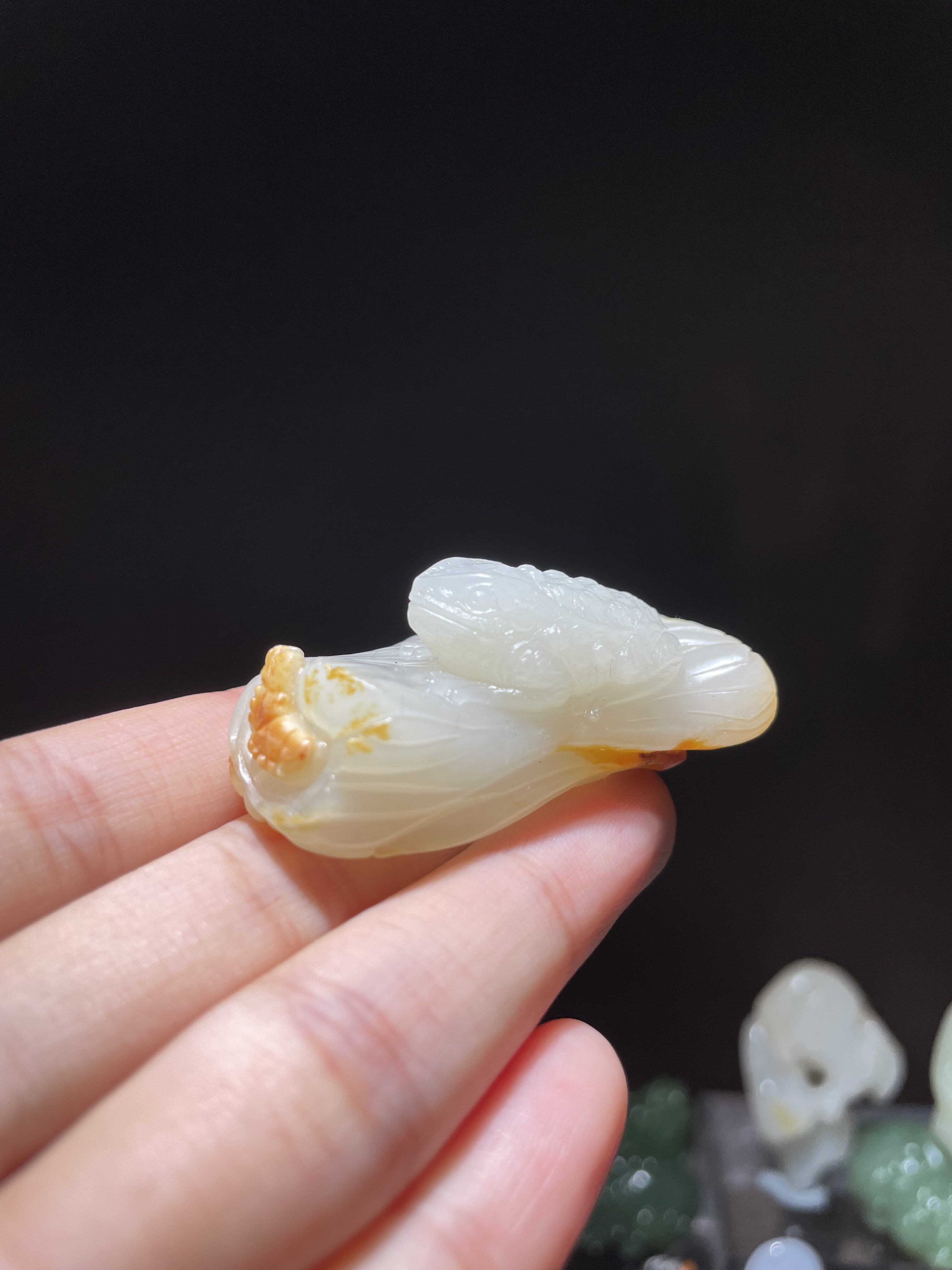 新疆和田玉籽料 苏工雕刻 蟾蜍 招财聚宝挂件吊坠把玩件