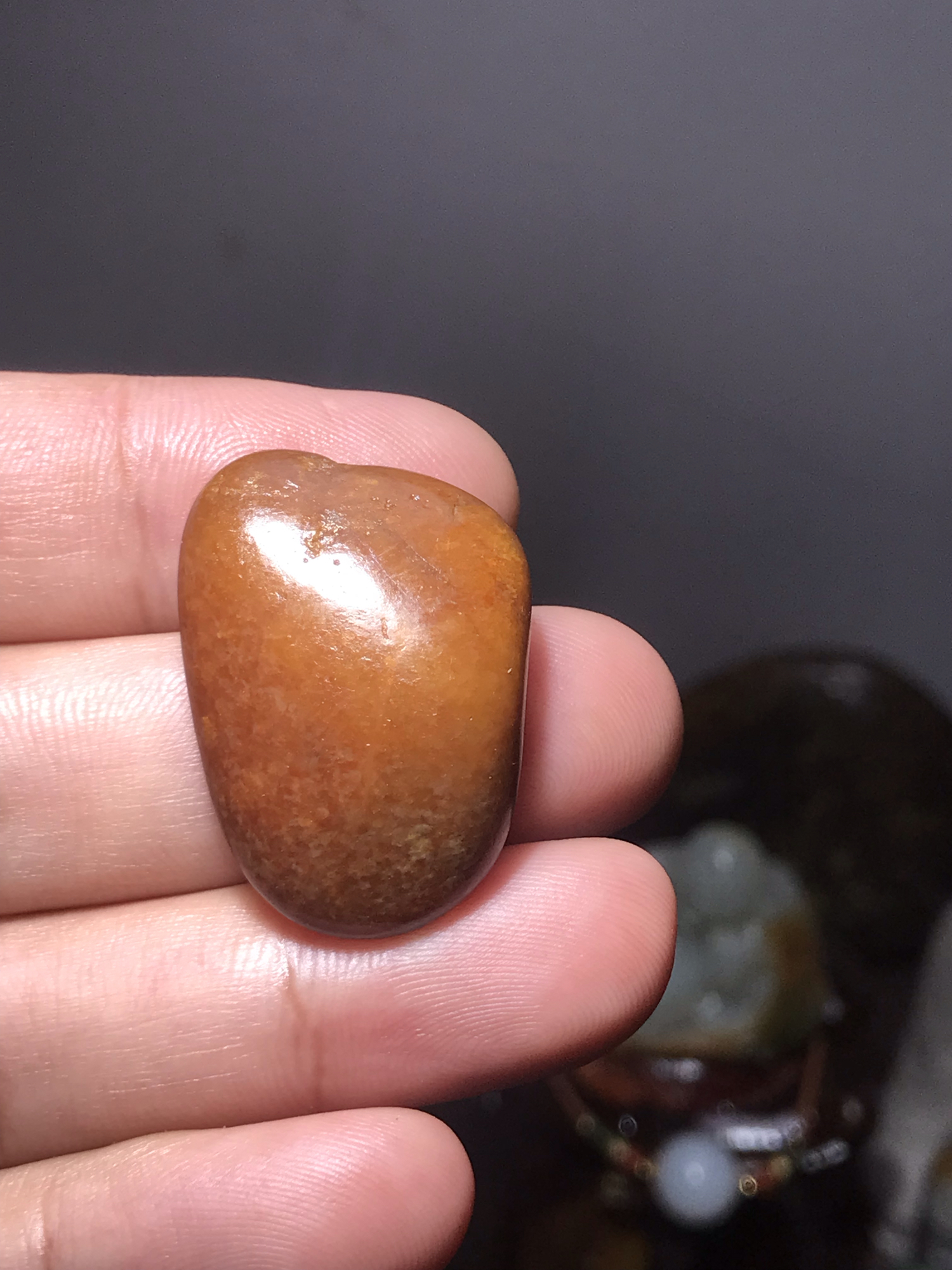 新疆和田玉籽料原石 天然脚丫子 镶嵌 知足常乐 平步青云13.1克