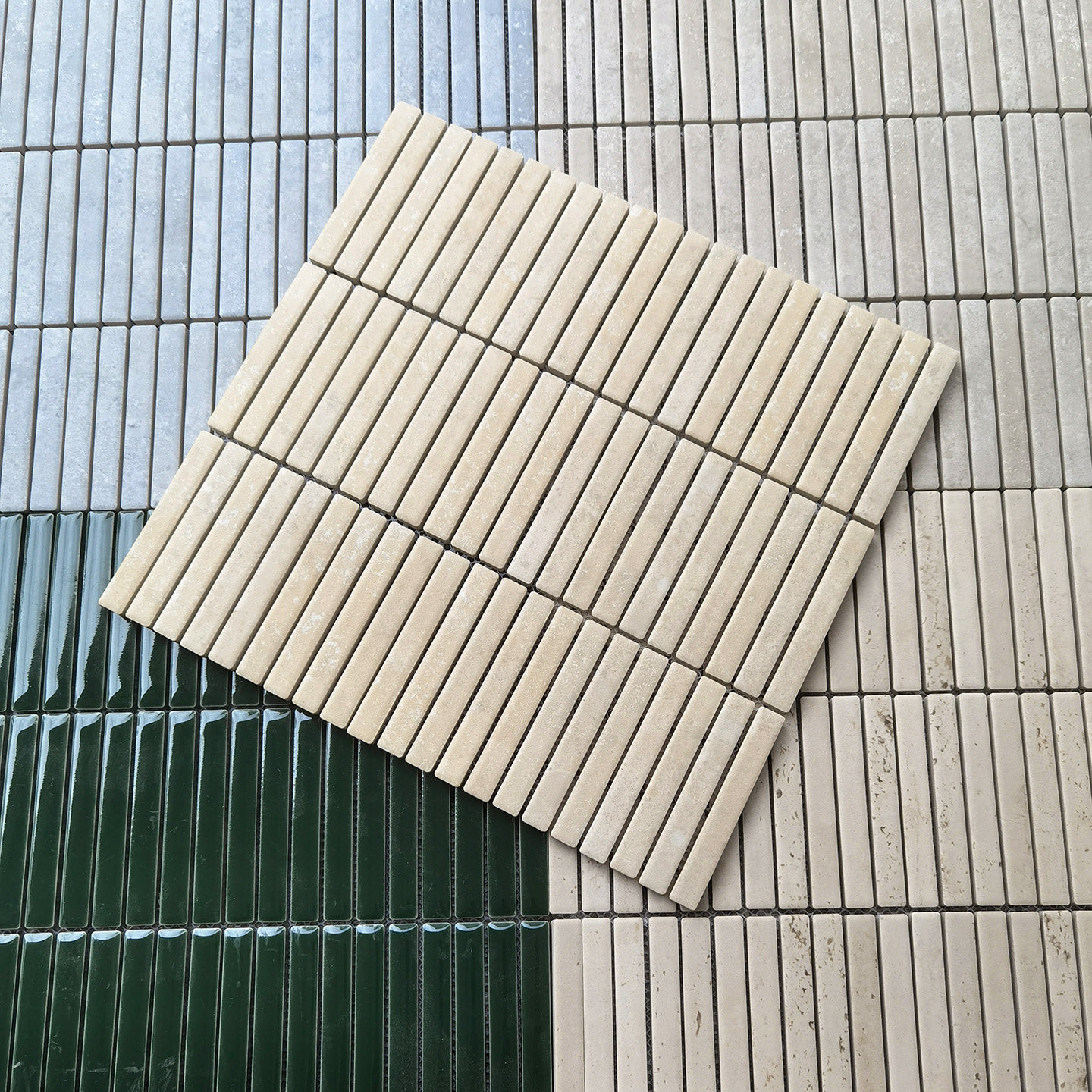 陶瓷仿莱姆石马赛克瓷砖踢脚线卫生间浴室墙砖大理石背景墙庭院砖图片
