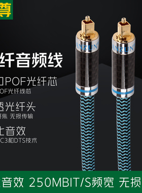 线尊 光纤音频线spdif数字电视连接功放optical光纤线发烧音响线