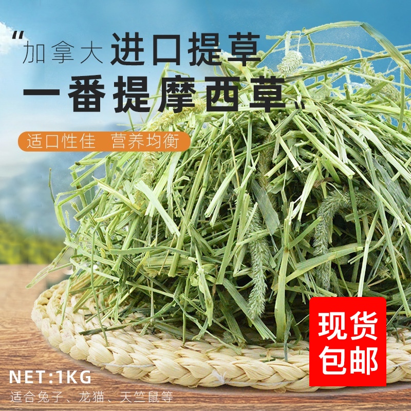 新年优质加拿大落基山雪提摩西草兔粮干草荷兰猪粮食龙猫提草牧草