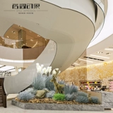 Имитация растения тростника, ландшафтный дизайн, крытая гостиная, торговый центр, магазин под лестницей, макет декоративных растительных растений