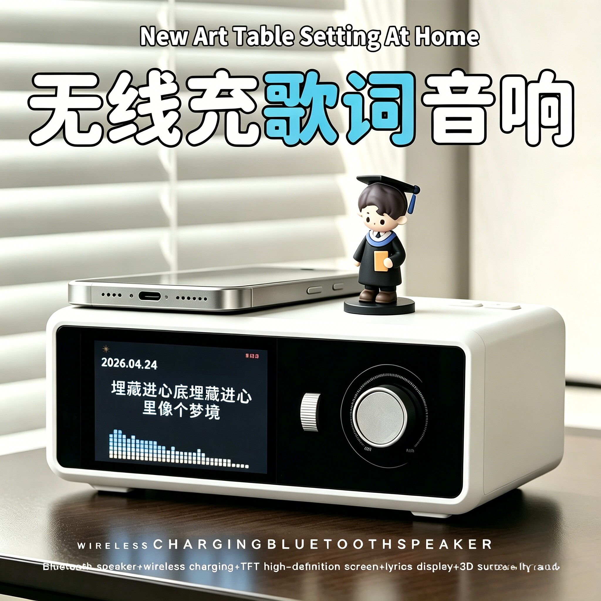 歌词蓝牙音响无线充初高中生日礼物男生送女朋友创意毕业纪念意义