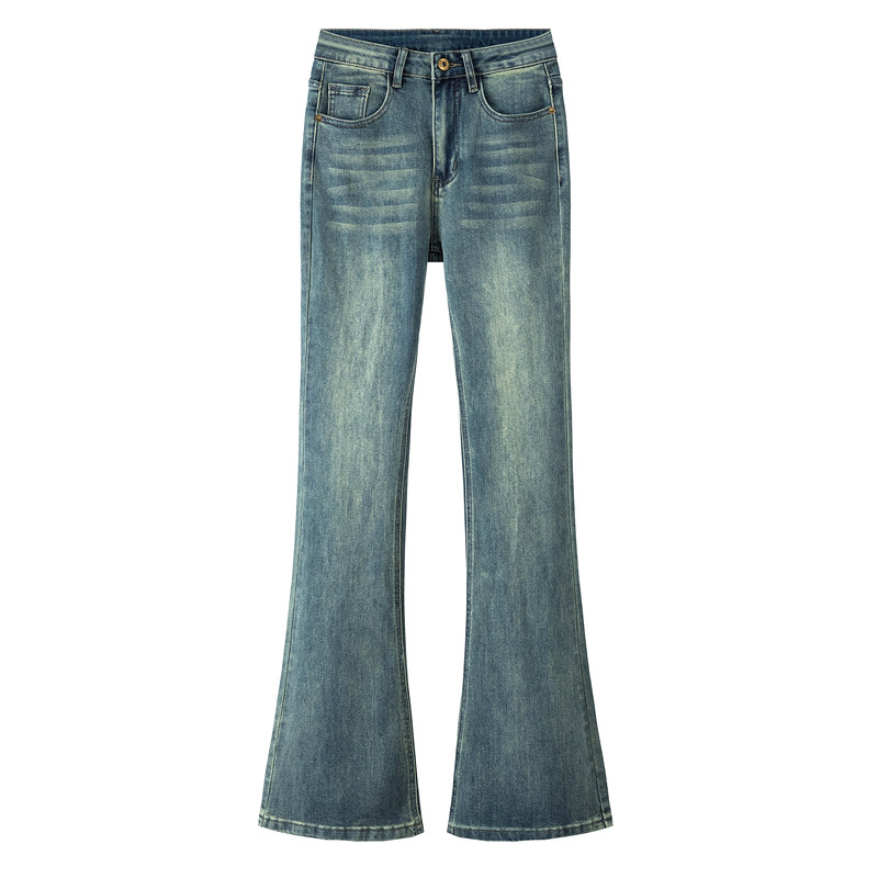 高个子加长裤微喇牛仔裤女春秋季2026新款高腰显瘦修身弹力喇叭裤