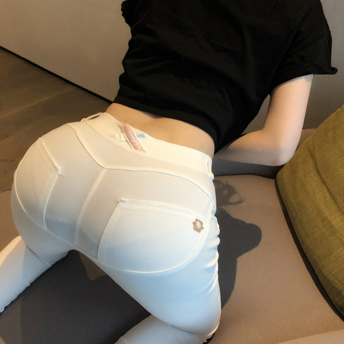 蜜桃臀牛仔裤女夏季薄款提臀低腰