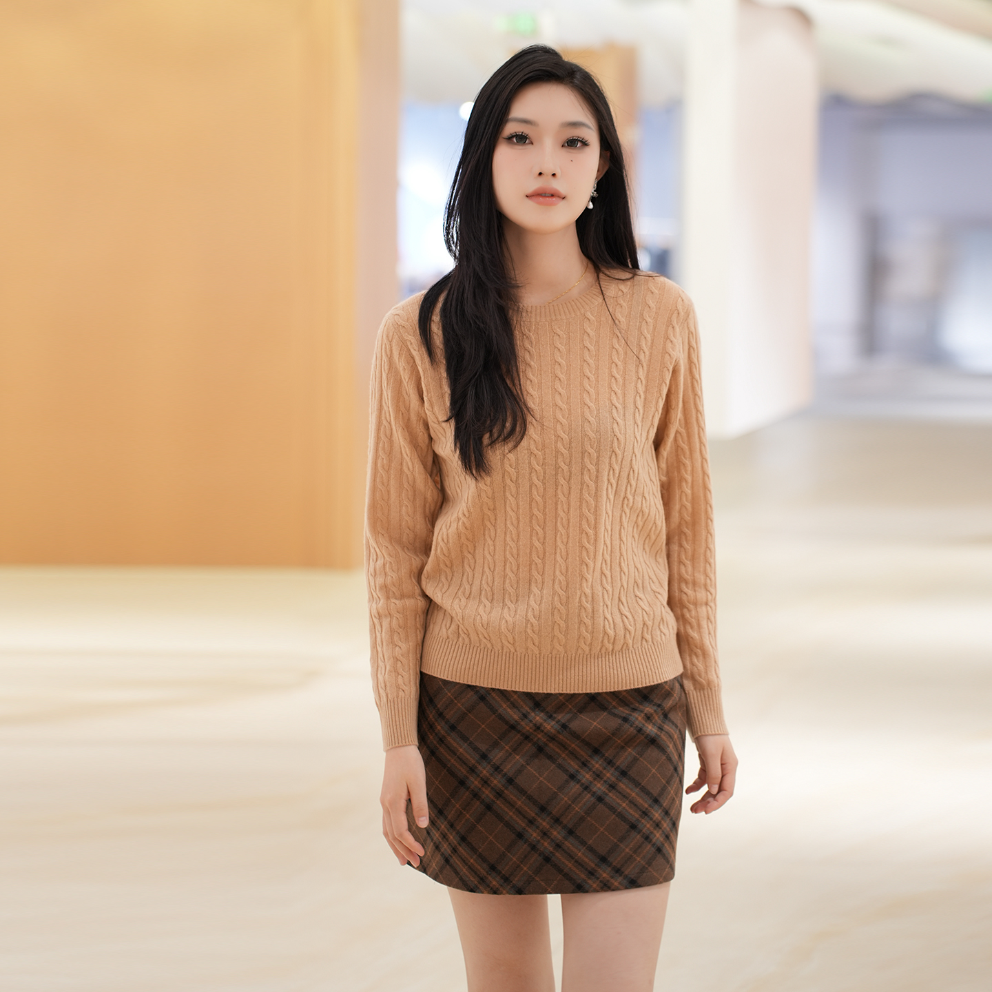 新疆GTS天山羊绒圆领纯羊绒衫