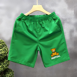 速干直筒弹力时尚 快手同款 修身 韩版 社会精神小伙三分帅气男生短裤