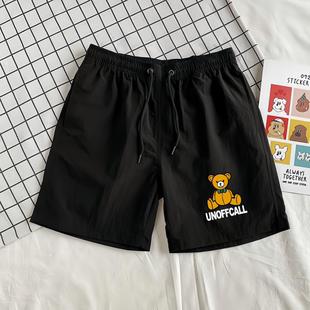 潮牌三分裤 马裤 休闲薄款 冰丝男士 子七分裤 外穿2026夏季 速干裤 短裤