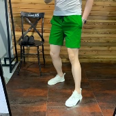 短裤 衩休闲运动沙滩五分中裤 夏季 外穿三分冰丝宽松大裤 子 薄款 男士