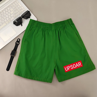 潮牌拼接撞色薄款 衩沙滩裤 修身 三分休闲裤 男 百搭短裤 精神小伙夏季