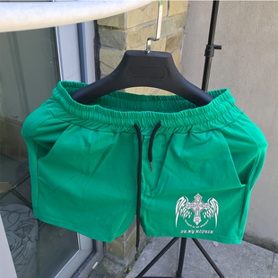 男士 子宽松运动休闲五分沙滩裤 夏季 速干透气冰丝中裤 外穿薄款 短裤