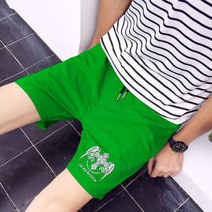 男士 精神小伙休闲中裤 短裤 网红潮牌ins沙滩3三分裤 子 夏季 2026新款