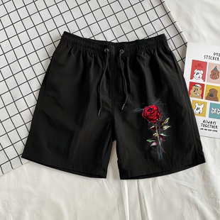 青少年大裤 ins港风精神小伙短裤 沙滩裤 大码 衩子 男外穿潮2026夏季