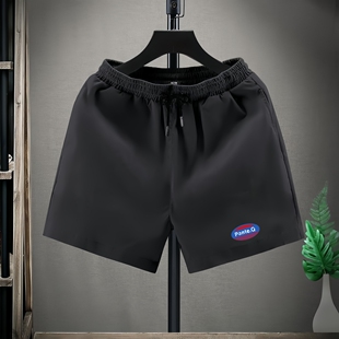 男士 休闲运动三分裤 外穿宽松五分中裤 短裤 马裤 薄款 沙滩裤 子男夏季