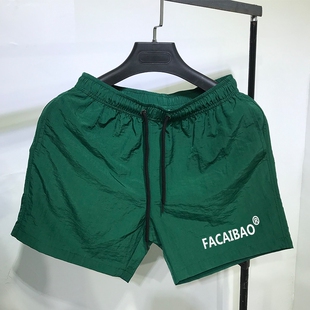 直筒运动裤 专柜撤回休闲短裤 针织卫裤 宽松弹力五分裤 子男 男生夏季