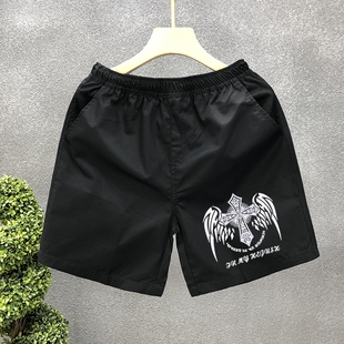 男夏季 沙滩裤 运动休闲三分大裤 5分7七分宽松速干男士 衩潮薄款 短裤