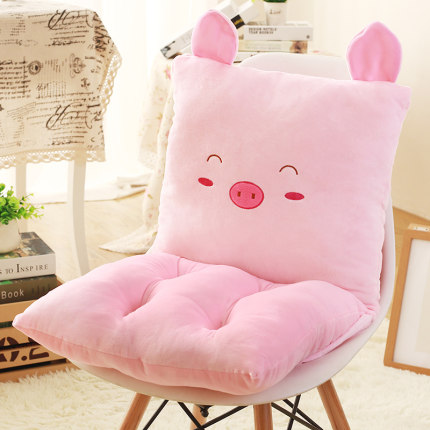 连体坐垫靠垫一体办公室椅垫地板加厚学生座垫餐椅板凳子屁股垫子