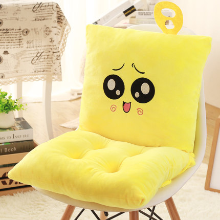 连体坐垫靠垫一体办公室椅垫地板加厚学生座垫餐椅板凳子屁股垫子