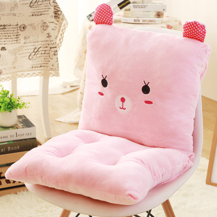 连体坐垫靠垫一体办公室椅垫地板加厚学生座垫餐椅板凳子屁股垫子