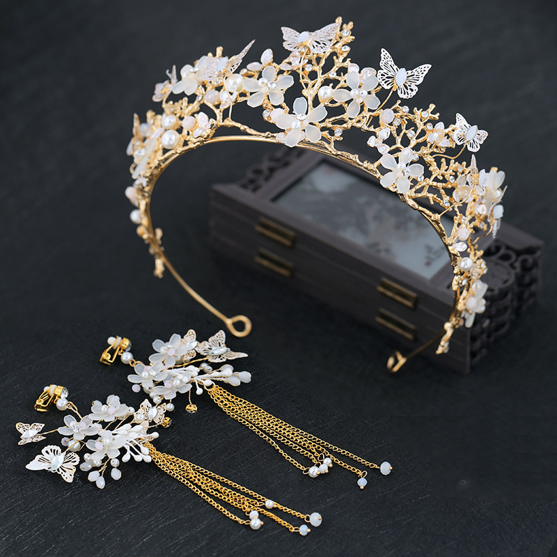 2018 new pattern Korean Wedding dress Accessories princess birthday Hair hoop bride Headdress adult marry Crown Hairdressingin the Accessories/Fashion Jewelry, Hair Accessories  category - from Buy2taobao.com to provide professional Taobao agent buy service