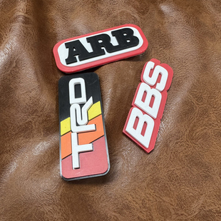 汽车3D立体车标ARB车尾LOGO定制3D贴TRD车标BBS贴标 266