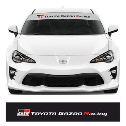 汉魂贴纸适用丰田Toyota Gazoo Racing 前风挡贴纸车贴定制 5625